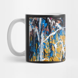 Dripping paint graffiti wall Mug